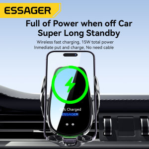 Essager Qi 15W Wireless Charger Car Phone Holder In Car Air Vent Mount For iPhone 14 13 12 X Pro Max Xiaomi Huawei Fast Charging