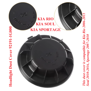 Nắp chụp đuôi đèn pha xe KIA Rio-Soul-Sportage (Phụ tùng chính hãng: 92191-1G000)