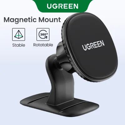 UGREEN Car Magnetic Phone Holder Dashboard Holder Strong Magnetic with 3M Adhesive For 4.7-7.2inches Mobile Phones 360° Rotation Phone Stand Mount Mini Size