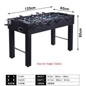 1.2M Soccer Game Table Tabletop Soccer Foosball table kids Friend and Family Black