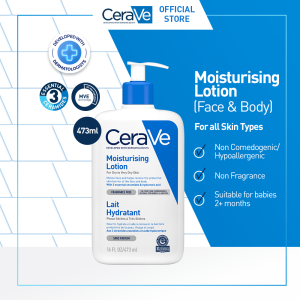 CeraVe Daily Moisturizing Lotion 473ml - Skin Barrier Repair Moisturizer with Ceramide for All Skin Type