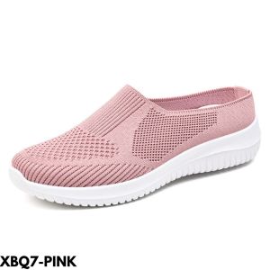 SEPATU SELOP WANITA KEKINIAN BAGUS NYAMAN MEWAH FASHION BAHAN FLYKNIT IMPORT BQ7