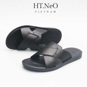 Dép Nam - Dép Quai Ngang Thời Trang HT.NeO Da Bò Nhập Khẩu êm Mềm Cao Cấp DL-122