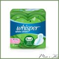 Băng vệ sinh WHISPER Ultra Clean 24cm - bvs Bịch 10 Miếng / Whisper Wing Regular Flow cánh loại dày 10 miếng - Mun Fashion Shop. 