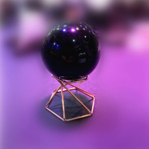 Metal Display Stand for Crystal Glass Lens Ball Sphere Holder Swirl Leg Makeup Sponge Organizer Rack Divination Photography Base Home Decoration