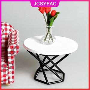 JCSYFAC Nhà búp bê 1:12 thu nhỏ Bàn cà phê bàn trà bên bàn đồ nội thất nhà mô hình trang trí đồ chơi nhà búp bê phụ kiện