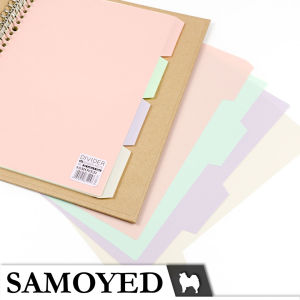 SAMOYED DVBN-51 Pembatas / Divider / Index Pastel for Binder Note / Loose Leaf B5