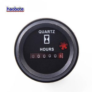 H748 DC12-36V Quartz Hours Gauge Counter Excavator Hour Meter Timer Construction Machinery Excavator Engine Spare Parts