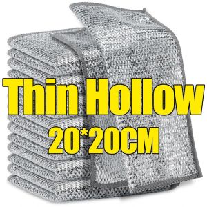 Polocat 20/1pcs Magic Cleaning Cloth Thickened Double-sided Metal Steel Wire Rags Kitchen Dish Pot Washdishing Cloths Towel Clean Tools