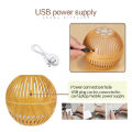 Ultrasonic Aroma Diffuser Home Mist Maker Humidifier Air Purifier LED Light Wood Grain / Pewangi Udara. 