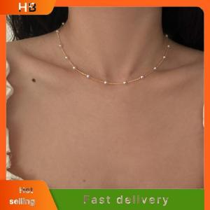 HB Trendy Elegant Pearls Beaded Necklace For Women Girls Fashion Exquisite Clavicular Chain Party Jewelry Accessories Gifts
