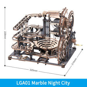 Robotime ROKR Marble Night City 3D Wooden Puzzle Games Model Toys for Children Kids Birthday Christmas Gift - LGA01