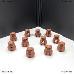 [COD] Season pet 10ชิ้นการ์ตูนน่ารักหมวกดินสอ Capybara ฝาครอบปากกาซิลิโคนสำหรับเด็กน่ารักเครื่องเขียนอุปกรณ์การเรียน