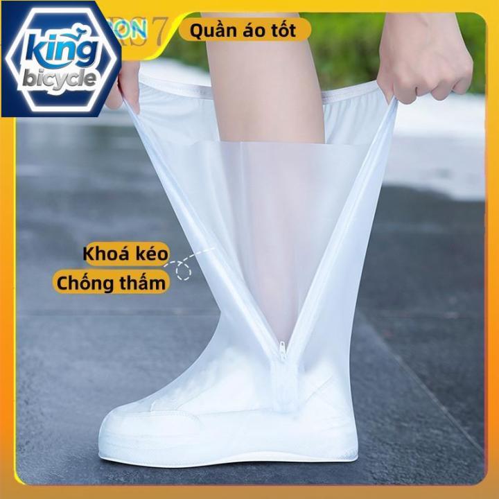 🌳🌳 Chất lượng cao Silicone Rain Shoes Bao gồm Giày chống trượt Sole ...