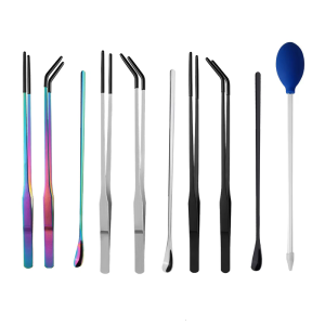 Reptiles Feeding Tongs Clamp Long NonSlip Coated Stainless Steel for Safe Handling Pet Feeding Spoon