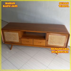 Meja TV Jati Harga Terlaris Rak TV Minimalis Jati Termurah