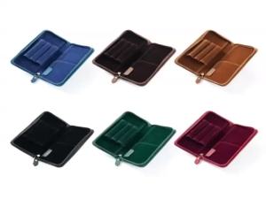Leather Fountain Pen Case 3 Divided Slots Pen Bag Pen Holder Stationery Bag2026