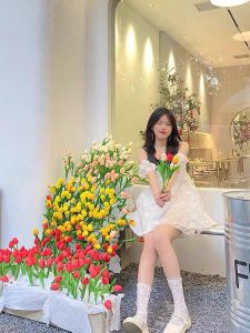 Đầm Tiểu Thư Lorital Xòe Bồng Nơ Đen Đi Dự Tiệc Cực Đẹp