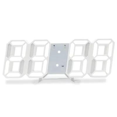 YILQQPER นาฬิกาเครื่องตกแต่งฝาผนัง LED นาฬิกาดิจิตอล3Dนาฬิกาแขวนผนังอัจฉริยะนาฬิกาปลุกตั้งโต๊ะโต๊ะสำนักงาน（ผลิตภัณฑ์บางอย่างมีอยู่ในสต็อกในท้องถิ่นสามารถจัดส่งได้ 2-3 วันปริมาณ จำกัด）