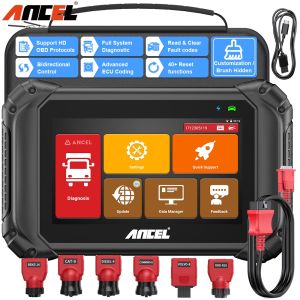 ANCEL V5 HD 12V 24V OBD2 เครื่องสแกนระบบเต็ม 2025 เครื่องมือวินิจฉัยเครื่องสแกนรถบรรทุกหนัก เครื่องสแกน ECU แบบ WIFI เครื่องสแกนแบบสองทิศทางพร้อมรีเซ็ตเครื่องมือสแกนวินิจฉัยดีเซล 40+ ครั้ง เครื่องสแกนเครื่องอ่านโค้ดตรวจสอบเครื่องยนต์