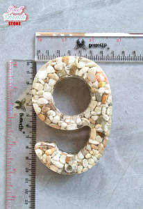 Nomor Rumah Batu dan resin uk 10 x 7 cm