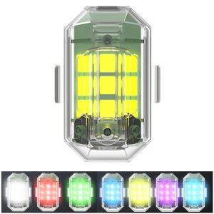 ไฟสัญญาณเตือนไฟแฟลช LED ความสว่างสูงโดรนติดไฟท้ายกันน้ำช่อง USB แบบชาร์จไฟได้โดรนรถจักรยานยนต์สำหรับการขี่จักรยาน