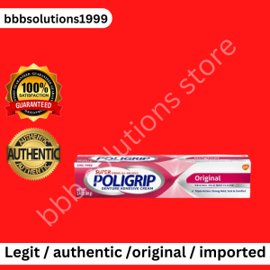 POLIGRIP ORIGINAL DENTURE ADHESIVE CREAM ZINC FREE 68 GRAMS