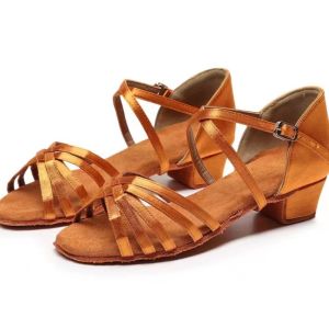 Womens 3CM Tango/Latin Dance Children Dancing Shoes Heeled Professional Dancing Shoes for Ladies
