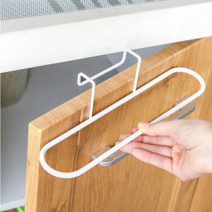Perforation-Free Towel Rack Space‑Saving Towel Organizer for Bathroom Kitchen Cupboard Storage
