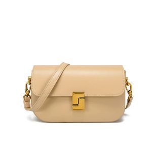 Genuine Leather Womens Shoulder Bag Fashion Luxury Small Square Woman Crossbody Bags Female Natural Cowhide Commuter Handbags2026