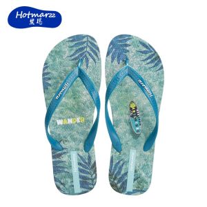 Hotmarzz Mens flip flops PVC non slip slippers for outdoor wear beach clip on slippers HM8064