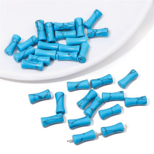 12x5mm 5pcs/bag Natural Stone Bamboo Joint Beads Aventurine Jade Agate Beads For DIY Bracelet Necklace Earring Jewelry Making