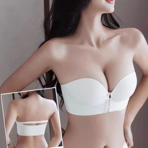 🇲🇾STOCK KL FELLO Lady Women Anti-Drop Anti-Slip Cup (ABC) No Wire Invisible Strapless Push Up Bra一字肩前扣聚拢内衣