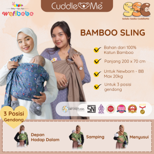Cuddle Me Ring Sling Bamboo Gendongan Bayi Original Cuddleme