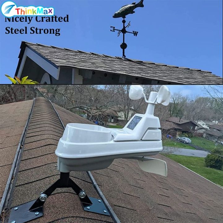 Weather Station Mounting Pole Wind Direction Indicators Wth 4 Mounting