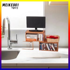 MEIKE001 1ชิ้นบ้านตุ๊กตา1:12จิ๋วตู้เก็บของไม้ชั้นวางของชั้นวางหนังสือโมเดลเฟอร์นิเจอร์ของเล่น