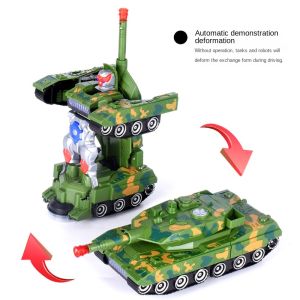 【HOT】Electric Deformation Tank Universal Deformation Harmony Electric Music Light Deformation Robot