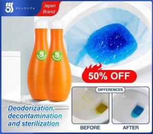 Geegofirst Bathroom Bowling Blue Foam Toilet Bowl Cleaner Deodorizer Descaler