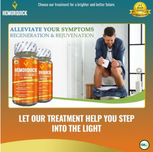 Shop037 HEMORQUICK 100% Natural Organic - Best Treatment For Internal And External Hemorrhoids