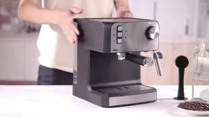 Espresso Coffee hine 20 Bar Pure Copper Pump Motor 1.6L 0.3mm 430 SS Dual-Shot Filter