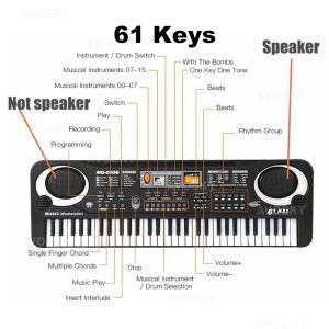 <𝙇𝙖𝙯𝙎𝙜𝙈𝙖𝙡𝙡> Keyboard Piano For Kids Electric Piano 61 Keys Musical Toy Mini Piano Keyboard 37 Keys