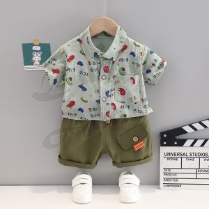 SETELAN KEMEJA ANAK LAKI LAKI KOREA / BAJU KEMEJA ANAK LAKI LAKI / PAKAIAN ANAK LAKI LAKI / SET PAKAIAN BAYI LAKI LAKI