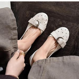 Free Shipping 2026 Autumn New Collection: Unique Design Flat Shoes For Women Square Toe Versatile Casual Style Perfect With Skirts