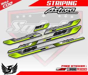 STRIPING VARIASI ASTREA HONDA GRAND POP / STICKER LIST MOTOR ASTREA GRAND