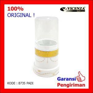 Tempat Sendok Plus Tutup Tempat Sendok Keramik Muat 24 pc Vicenza B 735