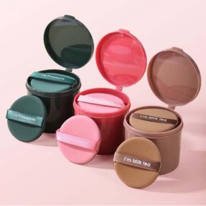 7pcs Air Cushion Powder Puff Double Side Wet and Dry Soft Circular Sponge Puff Makeup Tool