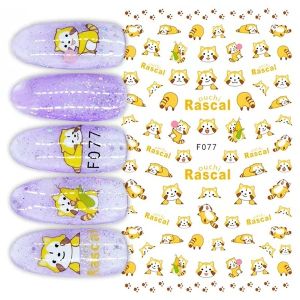 Miếng Dán Trang Trí Móng Tay Hình Mèo Dễ Thương F071 – Decal Nail Art “Miss You” Cho Nữ Dễ Dán Bền Đẹp