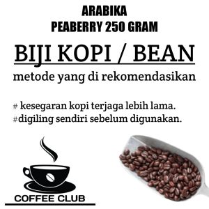 kopi hitam bubuk pria jantan peaberr gayo aceh  500gr