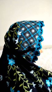 Mukena Lajuran Dewasa Bordir Terusan Dewasa Polino Warna Kain Hitam Adem Bordir Bunga Cantik Mukenah Dewasa Lajuran/Lajur Premium Murah Grosir Mukena Murah Berkualitas