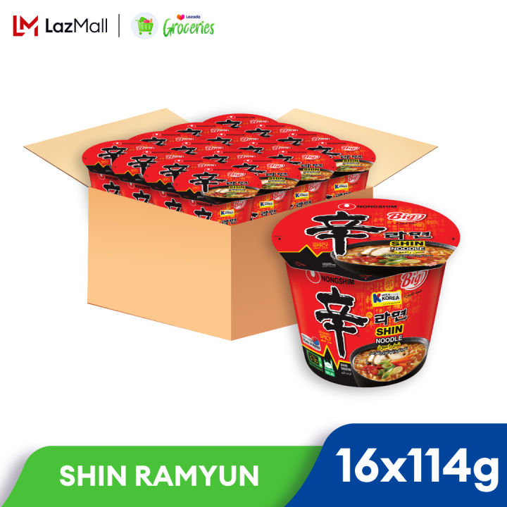 [CARTON] Nongshim Shin Ramyun BOWL 16 X 114g | Lazada